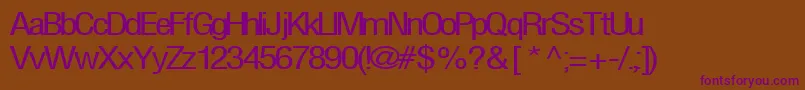 FirstRegularTtnorm Font – Purple Fonts on Brown Background