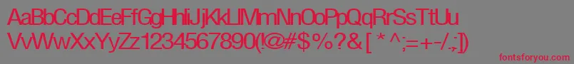 FirstRegularTtnorm Font – Red Fonts on Gray Background