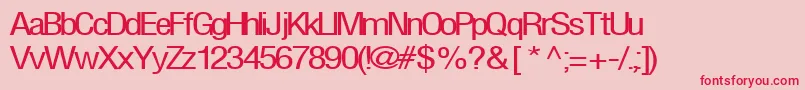 FirstRegularTtnorm Font – Red Fonts on Pink Background