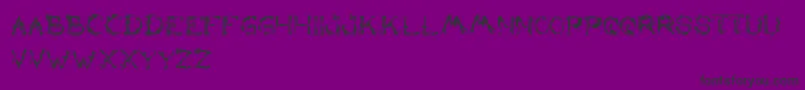 TheLazyDog-Schriftart – Schwarze Schriften auf violettem Hintergrund