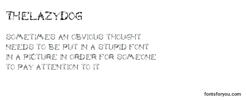 Review of the TheLazyDog Font