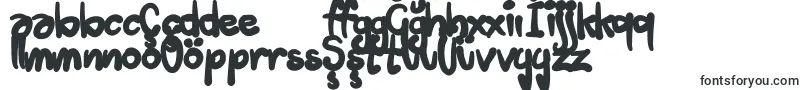 Tuschtouch3-Schriftart – aserbaidschanische Schriften