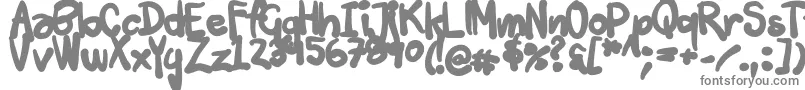 Шрифт Tuschtouch3 – серые шрифты
