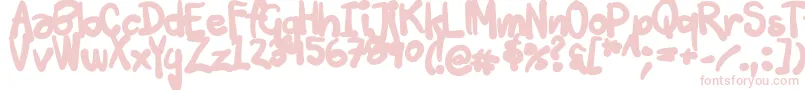 Шрифт Tuschtouch3 – розовые шрифты