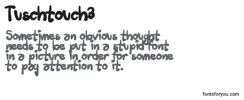 Tuschtouch3 Font