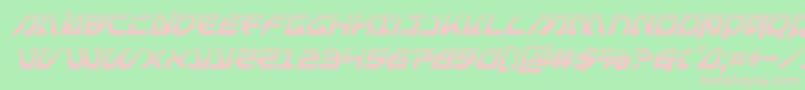 Metalstormhalfital Font – Pink Fonts on Green Background