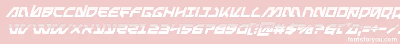 Metalstormhalfital Font – White Fonts on Pink Background