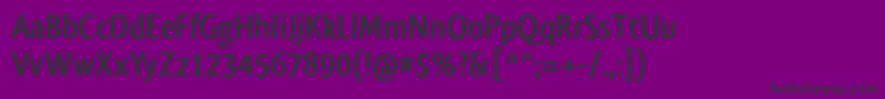 Fonte QlassikboldTb – fontes pretas em um fundo violeta