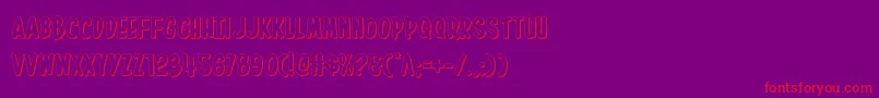 Inhouseedition3D Font – Red Fonts on Purple Background