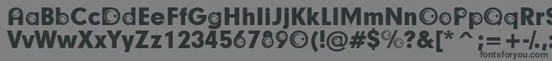 Шрифт TurkishParticipants – чёрные шрифты на сером фоне