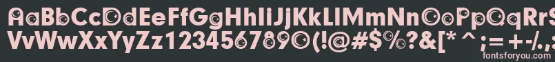 TurkishParticipants Font – Pink Fonts on Black Background