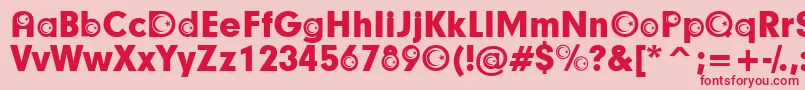 TurkishParticipants Font – Red Fonts on Pink Background