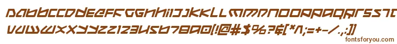 KoboldBoldItalic Font – Brown Fonts on White Background