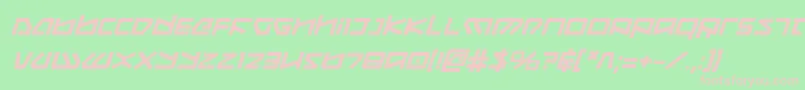 KoboldBoldItalic Font – Pink Fonts on Green Background