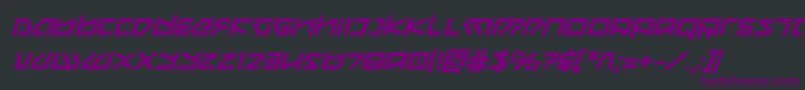 KoboldBoldItalic Font – Purple Fonts on Black Background