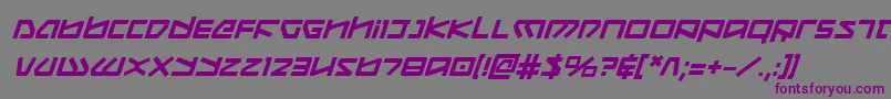 KoboldBoldItalic Font – Purple Fonts on Gray Background