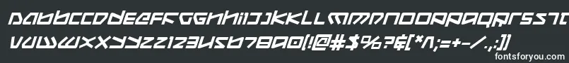 フォントKoboldBoldItalic – 白い文字