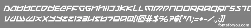 KoboldBoldItalic Font – White Fonts on Gray Background