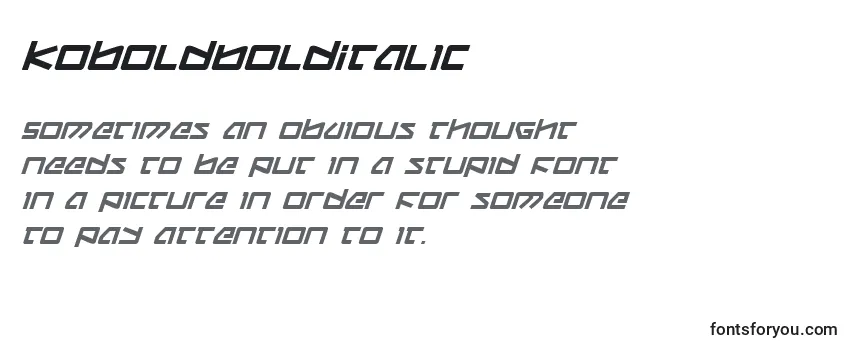 KoboldBoldItalic-fontti