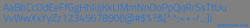 Шрифт TitilliumwebLight – синие шрифты на сером фоне