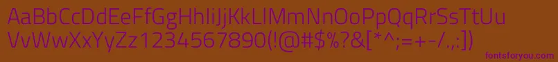 Шрифт TitilliumwebLight – фиолетовые шрифты на коричневом фоне