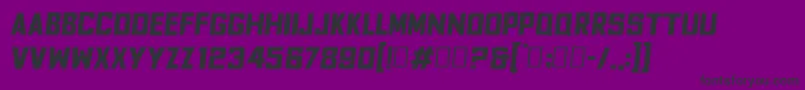 FyodorBoldoblique Font – Black Fonts on Purple Background