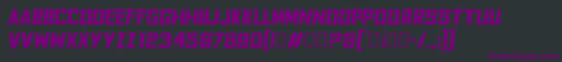 FyodorBoldoblique Font – Purple Fonts on Black Background