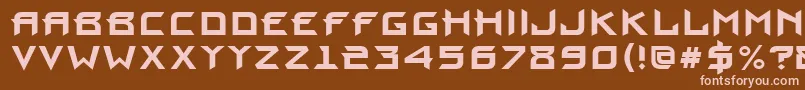 ProuncttBoldフォントについての詳細 フォントProuncttBold – 茶色の背景にピンクのフォント