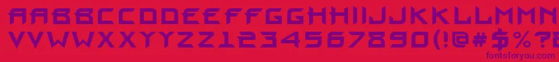ProuncttBold Font – Purple Fonts on Red Background