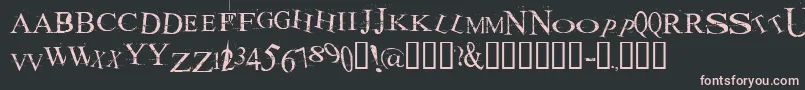 Akoom ffy Font – Pink Fonts on Black Background