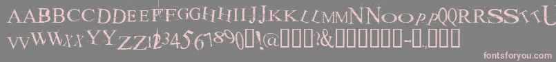 Akoom ffy Font – Pink Fonts on Gray Background