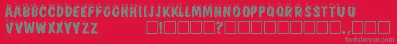FirebugcapssskRegular Font – Gray Fonts on Red Background