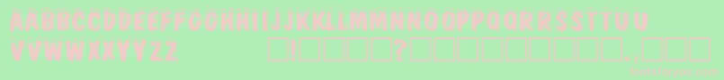 FirebugcapssskRegular Font – Pink Fonts on Green Background