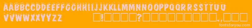 Подробнее о шрифте FirebugcapssskRegular Шрифт FirebugcapssskRegular – розовые шрифты на оранжевом фоне