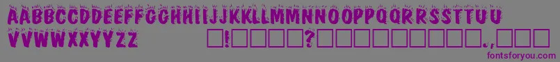 FirebugcapssskRegular Font – Purple Fonts on Gray Background