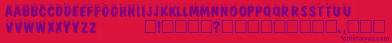 FirebugcapssskRegular Font – Purple Fonts on Red Background