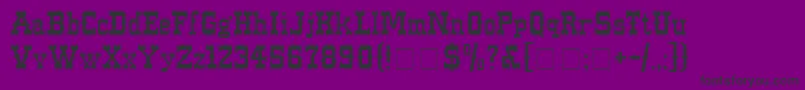 フォントWesternNormal – 紫の背景に黒い文字