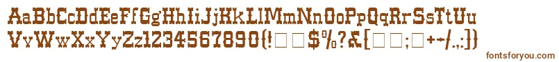 WesternNormal Font – Brown Fonts on White Background