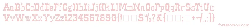 WesternNormal Font – Pink Fonts on White Background