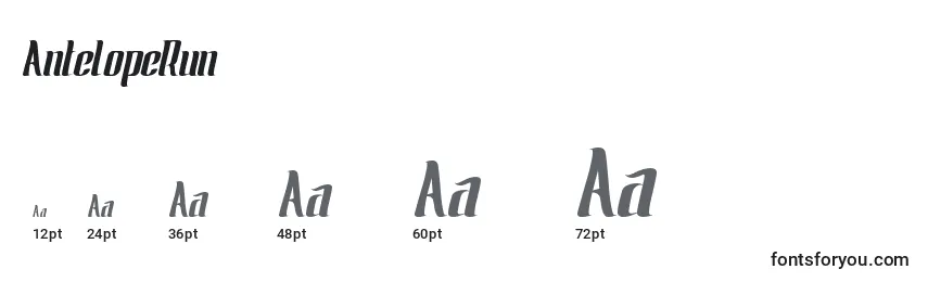 AntelopeRun (30190) Font Sizes