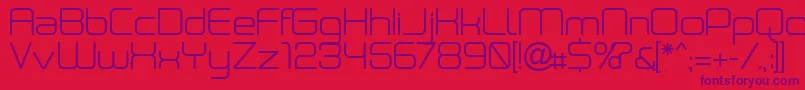 Neogrey Font – Purple Fonts on Red Background