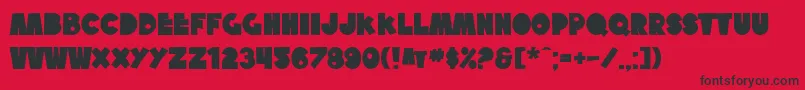 SfTattleTalesBold Font – Black Fonts on Red Background