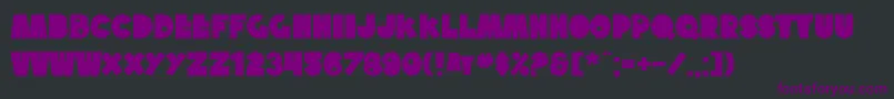Шрифт SfTattleTalesBold – фиолетовые шрифты на чёрном фоне