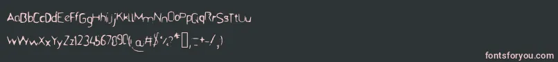 Шрифт Bfstencil – розовые шрифты на чёрном фоне