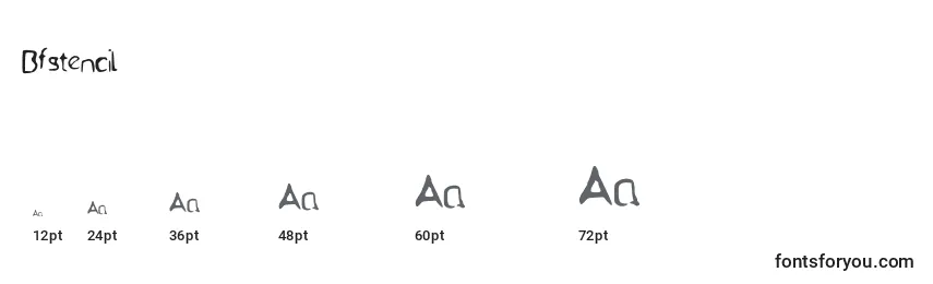 Bfstencil Font Sizes