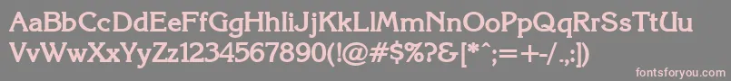 KarinacBold Font – Pink Fonts on Gray Background