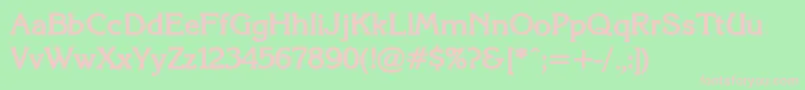 KarinacBold Font – Pink Fonts on Green Background