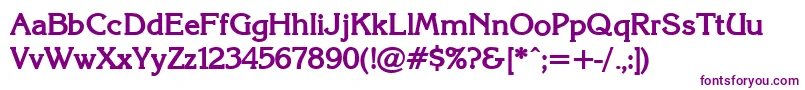 KarinacBold Font – Purple Fonts on White Background