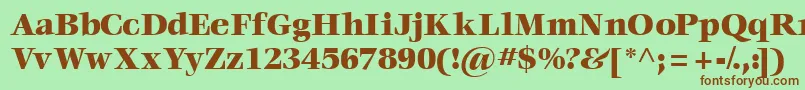 Voraceblackssk Font – Brown Fonts on Green Background