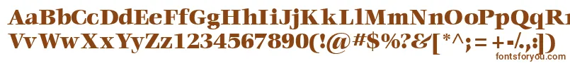 Czcionka Voraceblackssk – brązowe czcionki